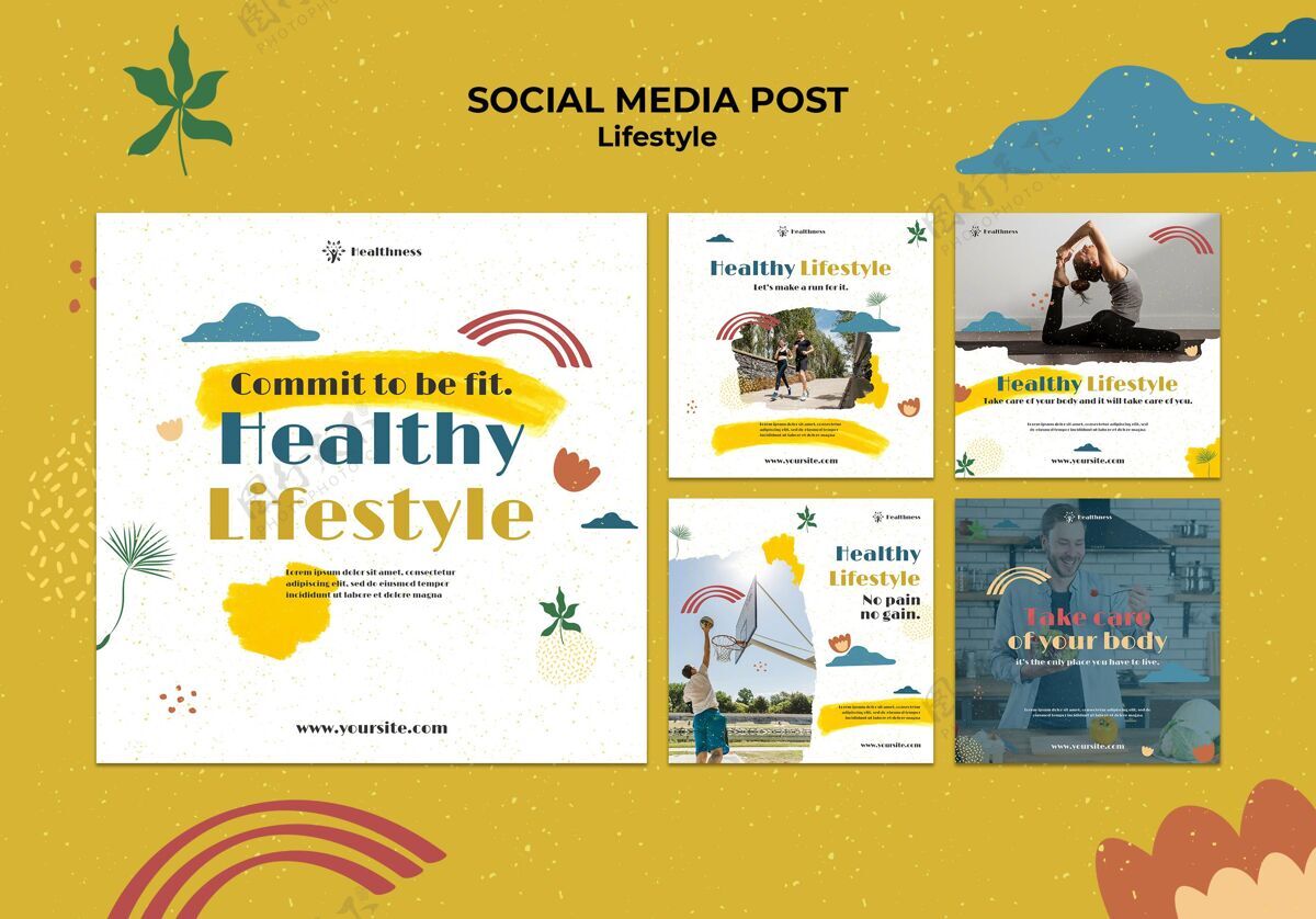 社交媒体Instagram发布健康生活方式系列健康健康分类
