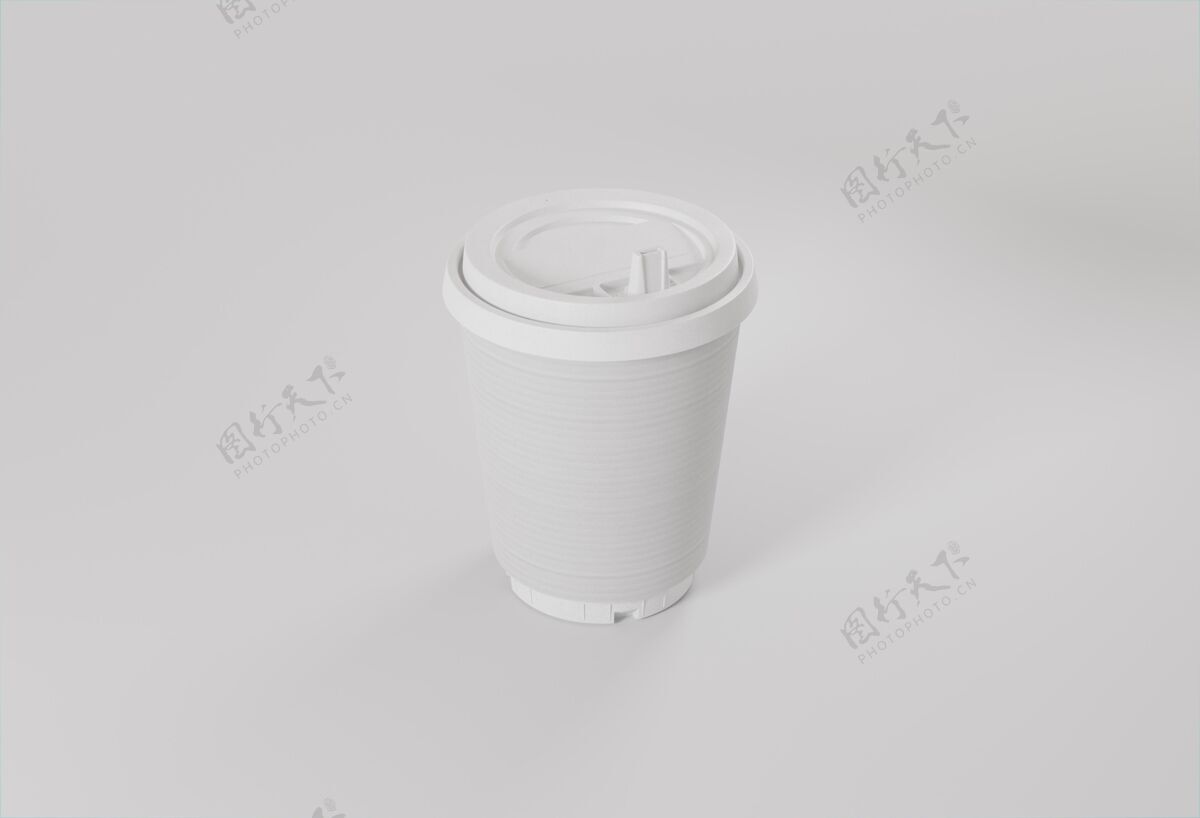 杯子高角度咖啡杯模型品牌热饮料品牌