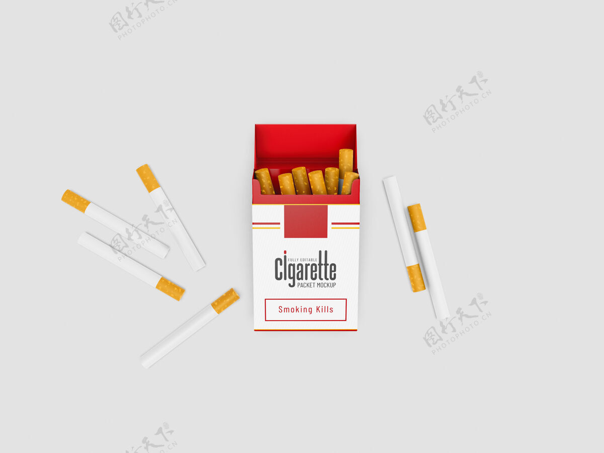 上瘾香烟盒模型盒子包模型