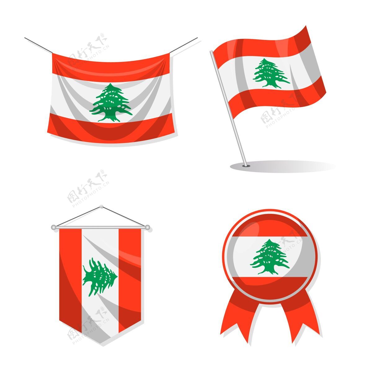 包装黎巴嫩国旗包爱国套装共和