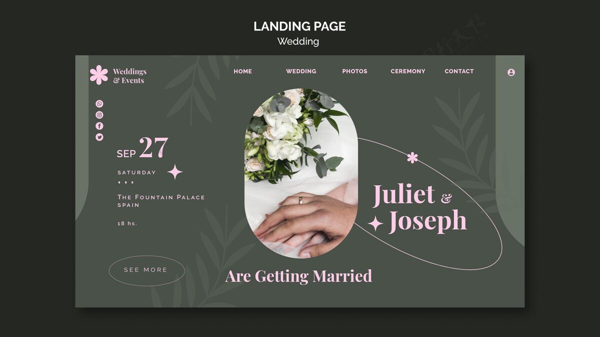 登录页模板婚礼登陆页面模板婚姻网页登录页