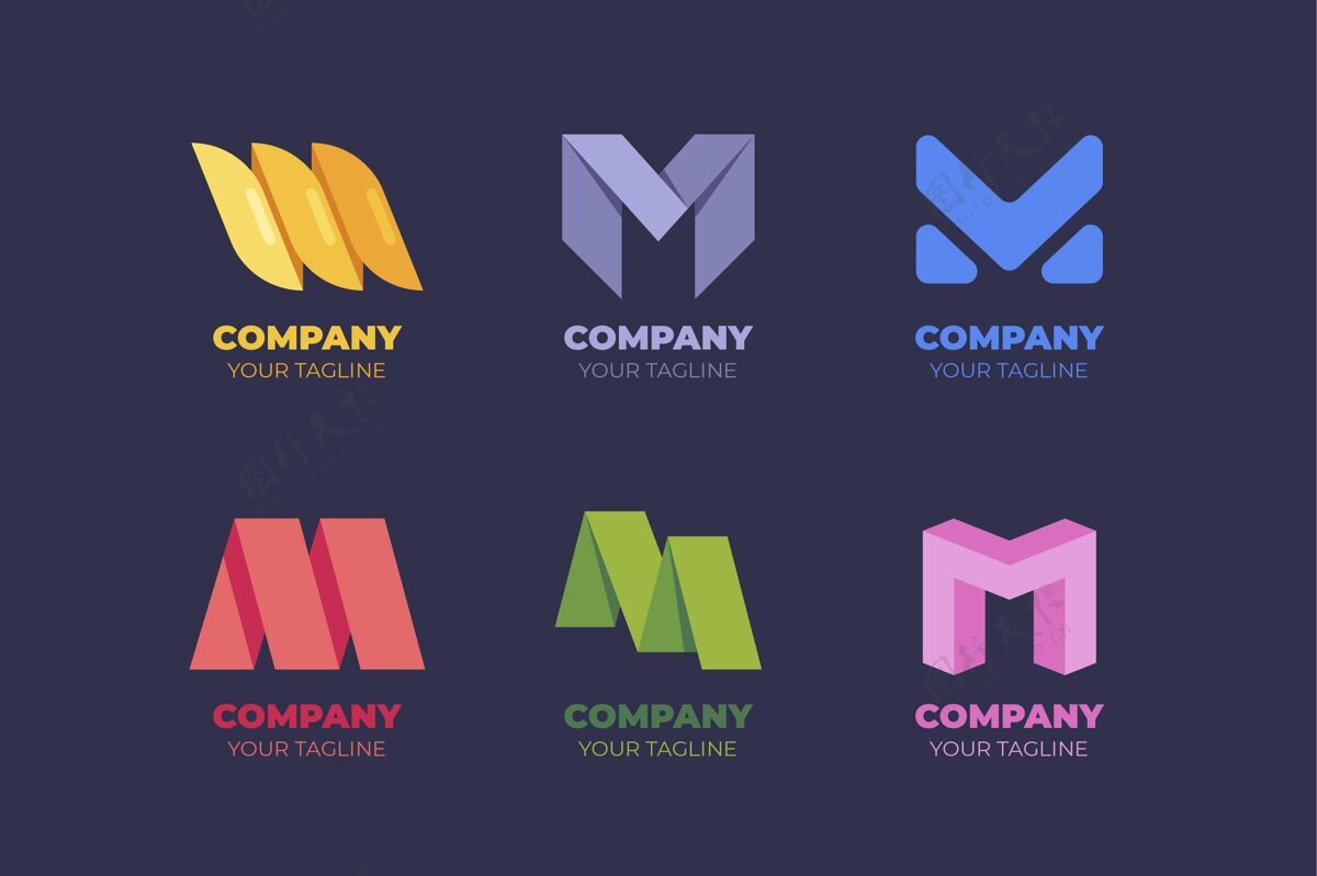 企业带m标志的模板包标志企业企业标识