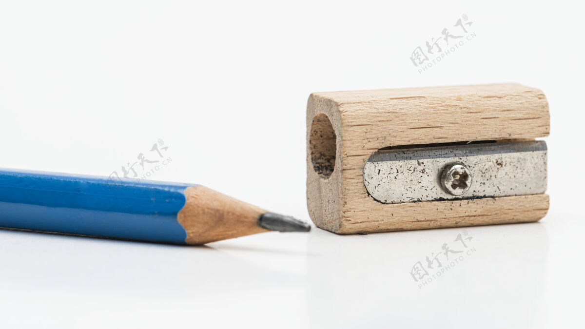 木制铅笔蓝色铅笔木制卷笔刀铅笔卷笔刀学校