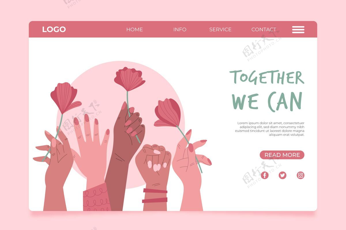 花我们可以一起登陆网页花玫瑰女性权力