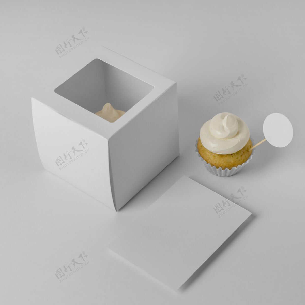 模型美味的纸杯蛋糕模型蛋糕糕点面包房