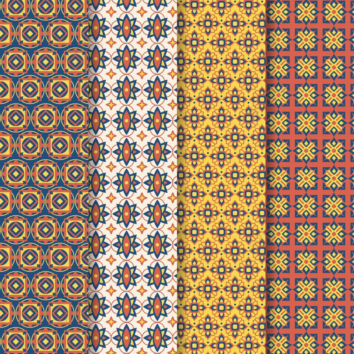 收藏平面装饰阿拉伯图案收藏套装分类平面