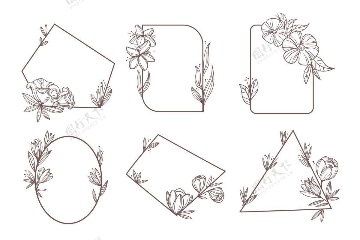 花卉手绘花架系列花卉画框包装画框