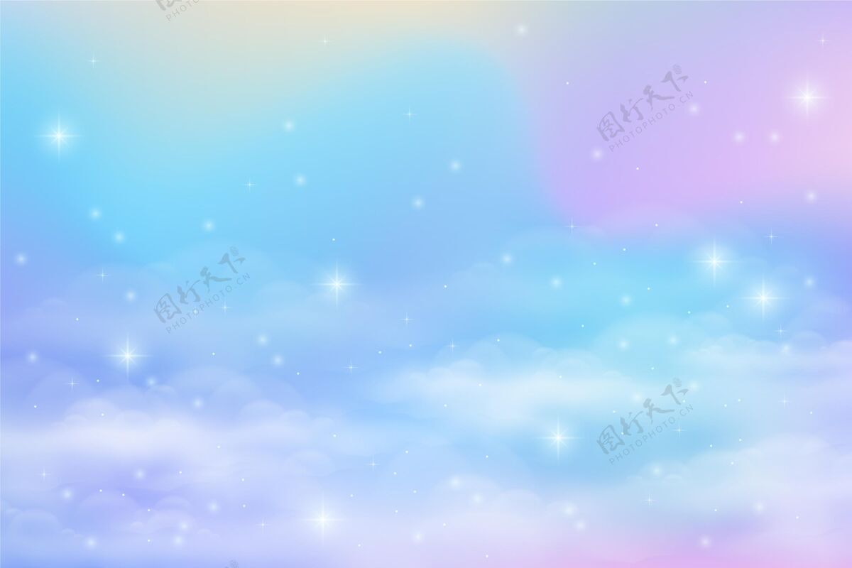 壁纸渐变柔和的天空背景粉彩背景粉彩天空背景
