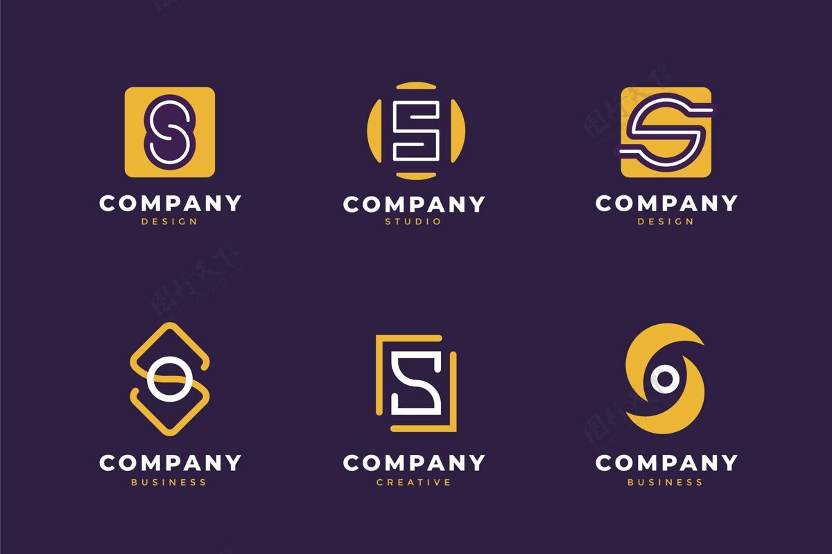 平面设计S标志系列商标模板商标传单