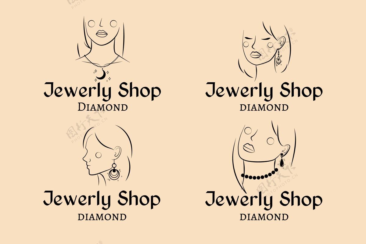 商标手绘珠宝标志系列品牌公司标识公司