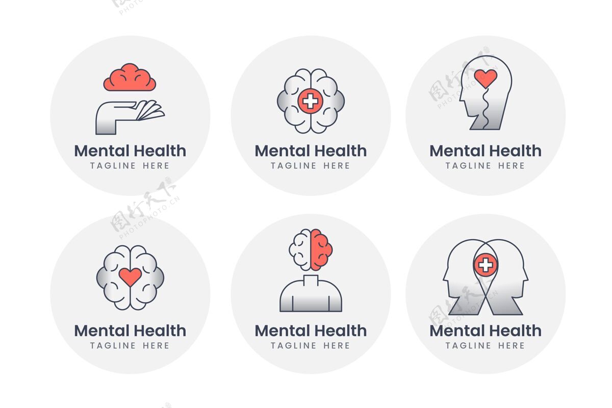 标志模板心理健康标志收集商标标志模板