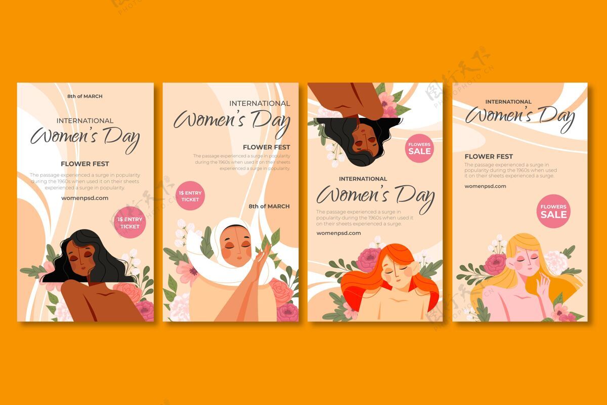 模板国际妇女节instagram故事精选全球包装网站