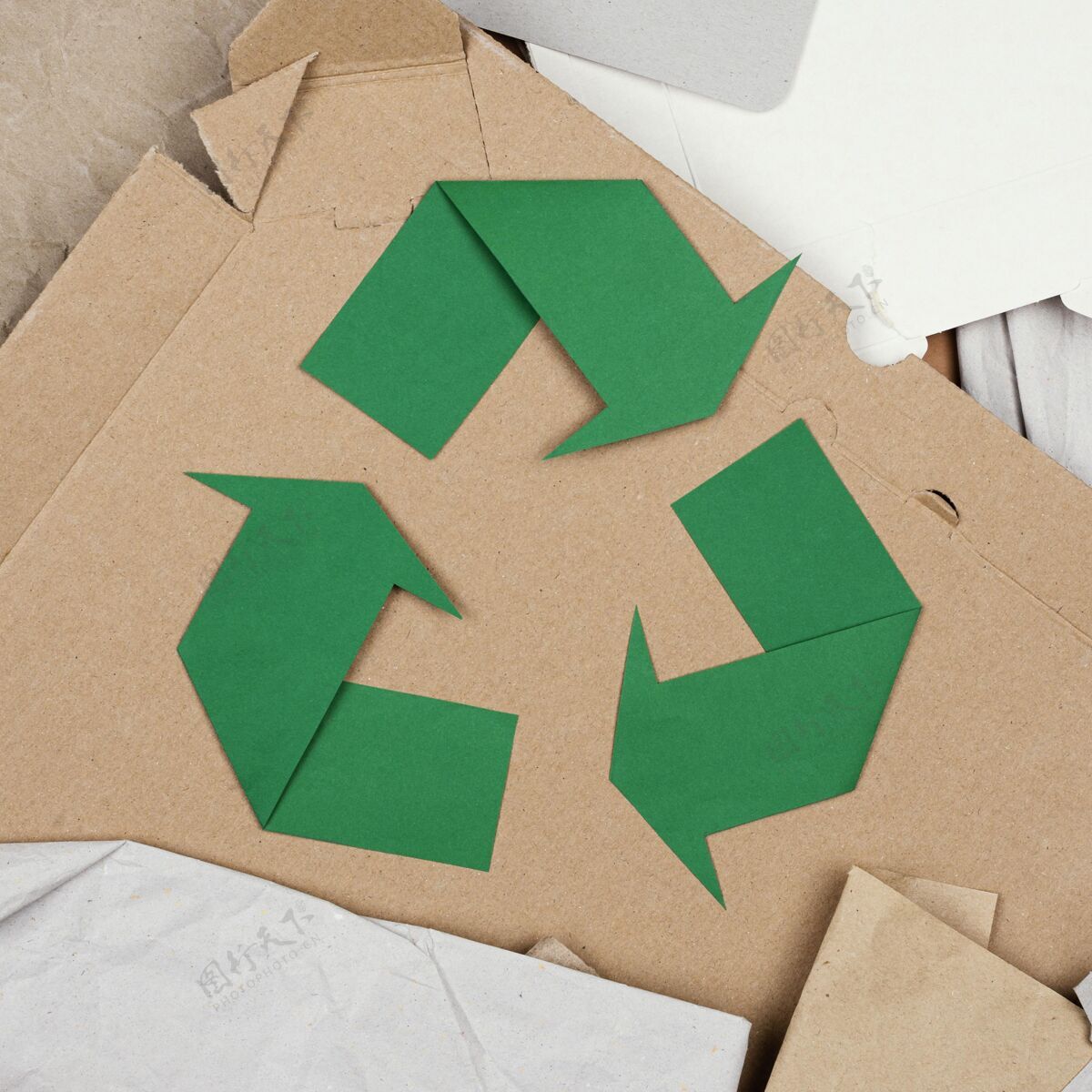 包装回收概念平放塑料袋平放