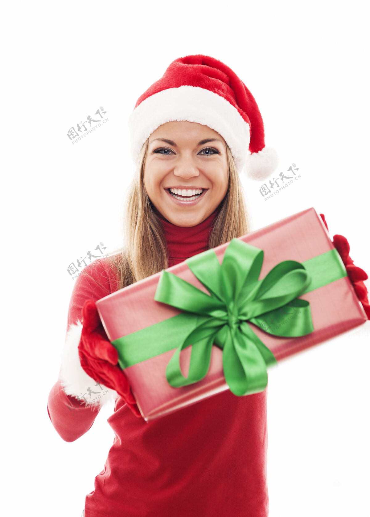 圣诞礼物我送给你的圣诞礼物欢呼毛皮圣诞帽