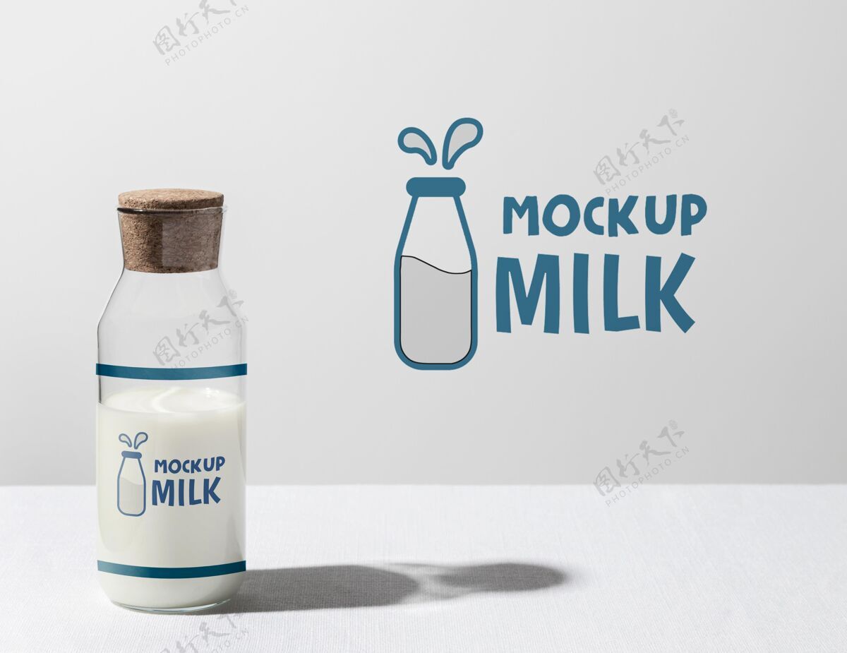 模型奶瓶概念模型牛奶健康瓶子