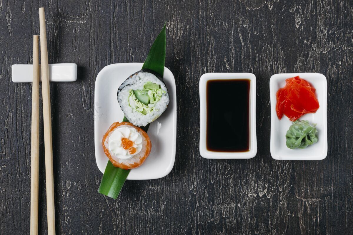 寿司传统日本寿司搭配美味美味美食