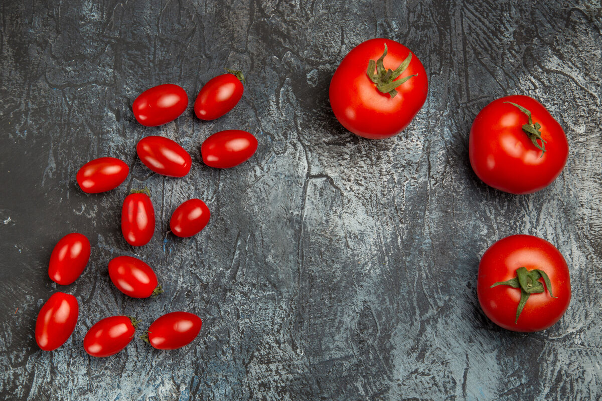 成熟顶视图新鲜的红色西红柿番茄新鲜番茄