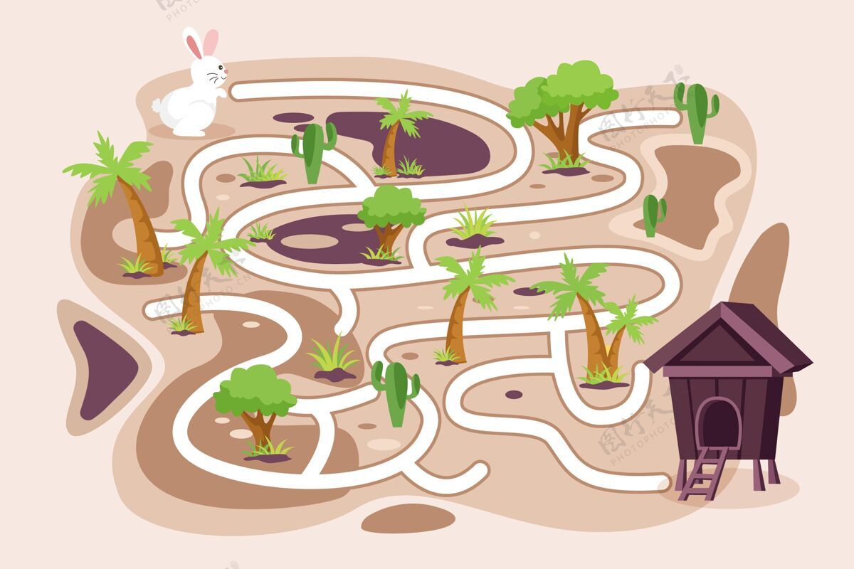 迷宫小兔子教育迷宫学习学习教育