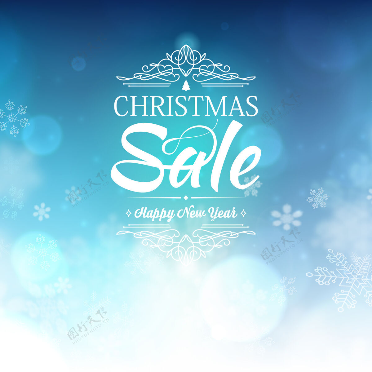 超级蓝色圣诞销售模板与愿望和有关蓝色折扣的信息销售价格树